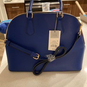 Royal Blue faux leather Handbag